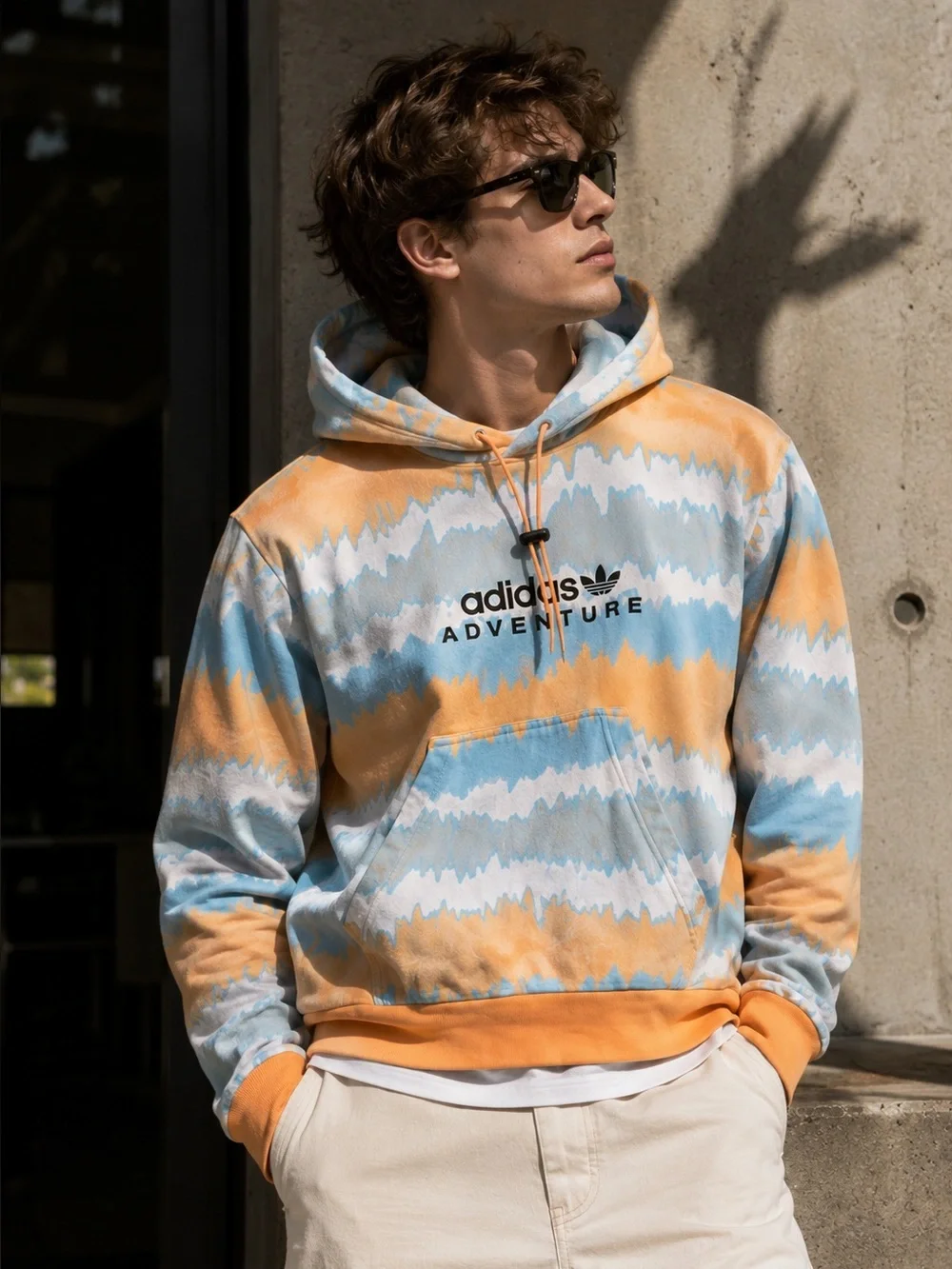 adidas Originals Adventure Graphic Hoodie Hazy Orange M
